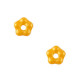 Czech glass beads flower 5mm - Alabaster Ochre yellow - 02010-29353